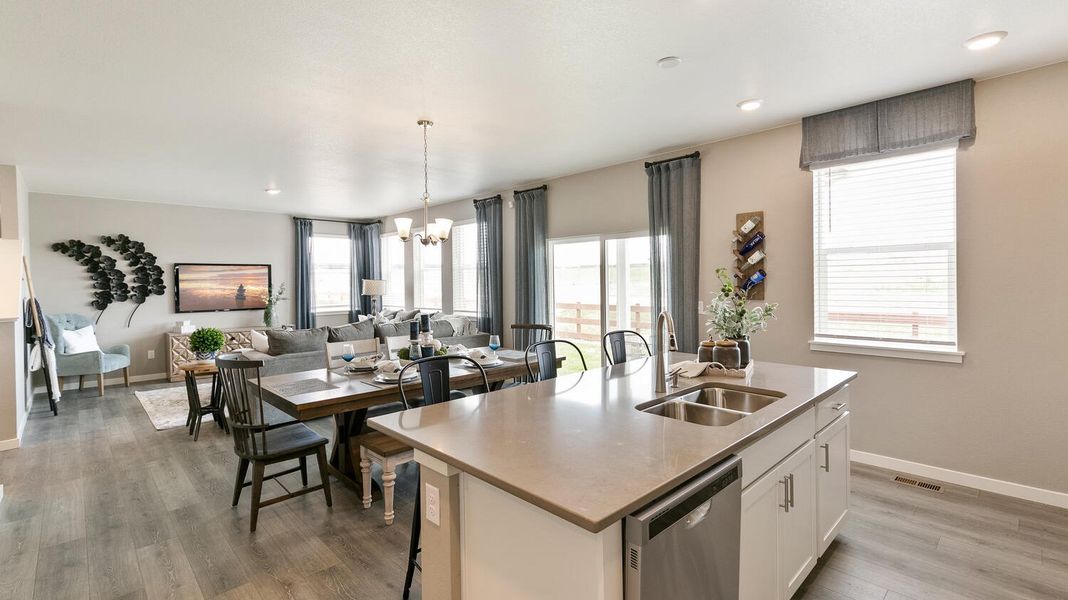 Furnished interior in a model home at Northridge Estates in Greeley (Image 6).