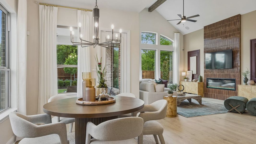 Furnished interior in a model home at Westpoint Park in Fort Worth (Image 21).