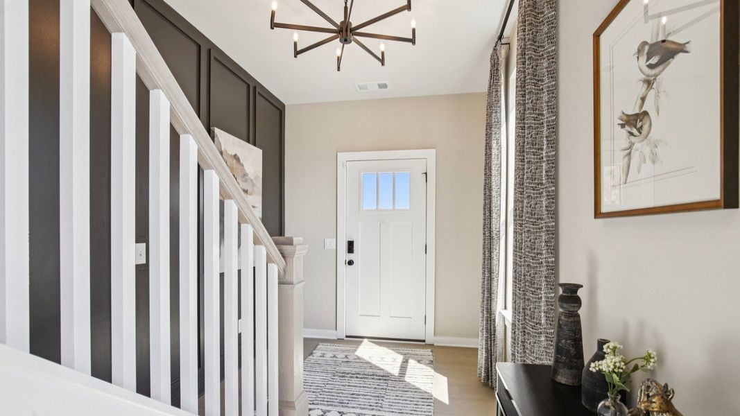 Enter your home with style, with a sense of arrival in the entry foyers.
