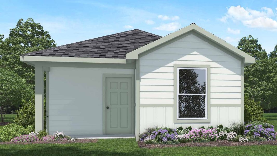 Front exterior of a home in the Pineapple Square community, located in Houston, TX (Image 1). Front exterior of a home in the Pineapple Square community, located in Houston, TX (Image 1).