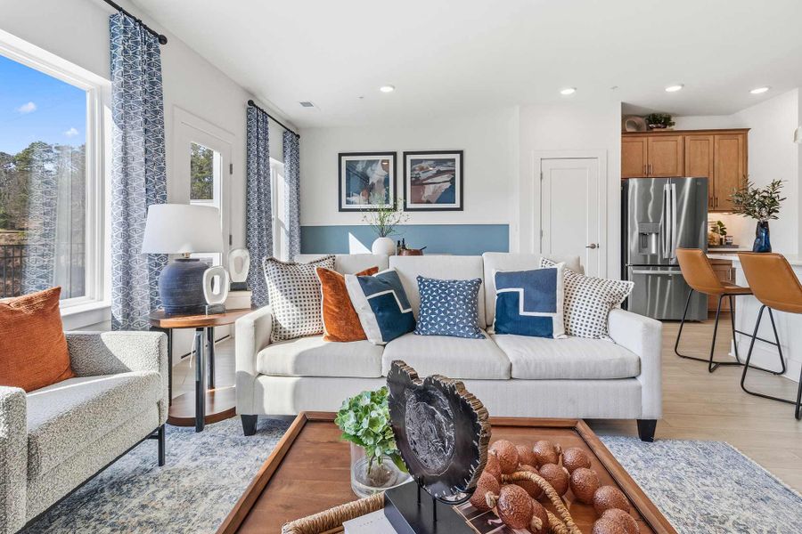 Furnished interior in a model home at Grandview Terrace in Canton (Image 20).