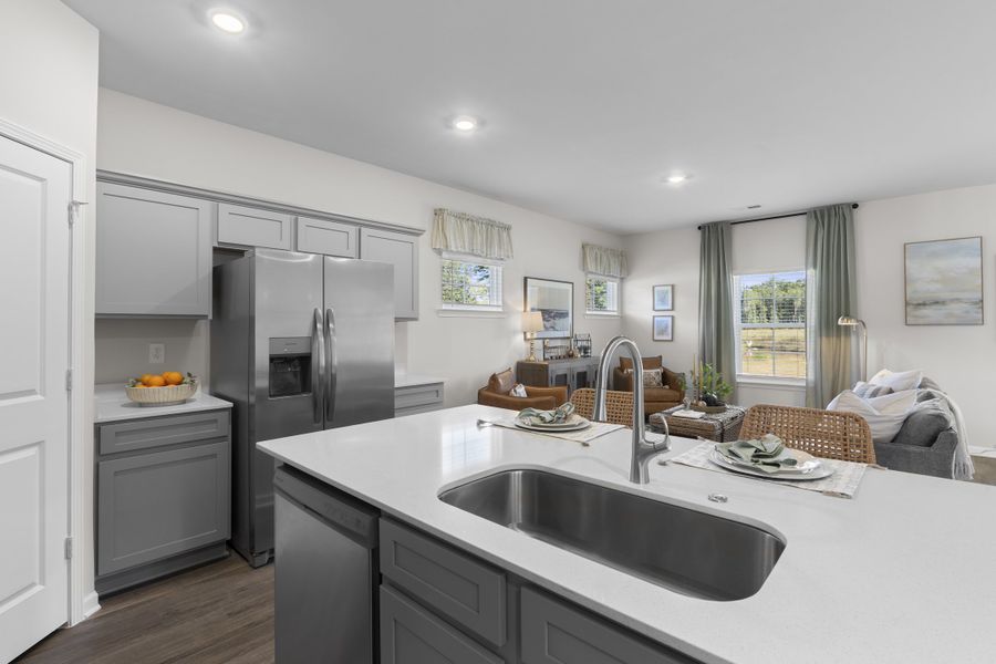 Furnished interior in a model home at Knox Place in Hephzibah (Image 9).