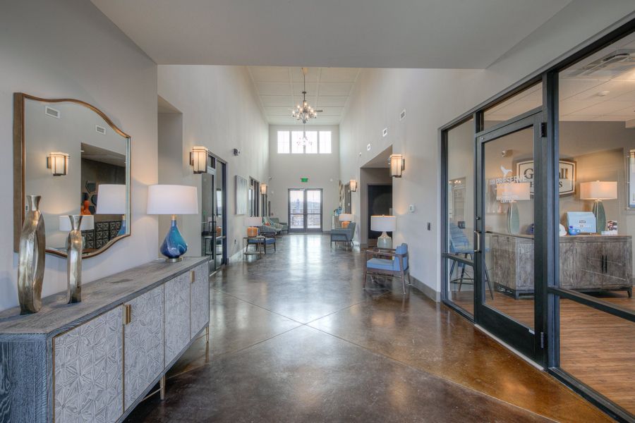 Furnished interior in a model home at The Preserve at Belle Pointe in Lebanon (Image 67).