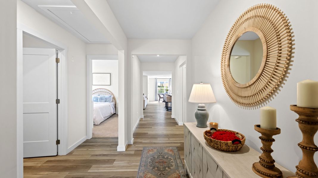 Furnished interior in a model home at Prairie Pass Express in Apison (Image 4).