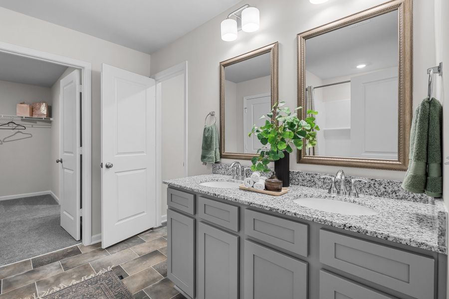Furnished interior in a model home at Reserve at Mill Creek in Columbia (Image 11).