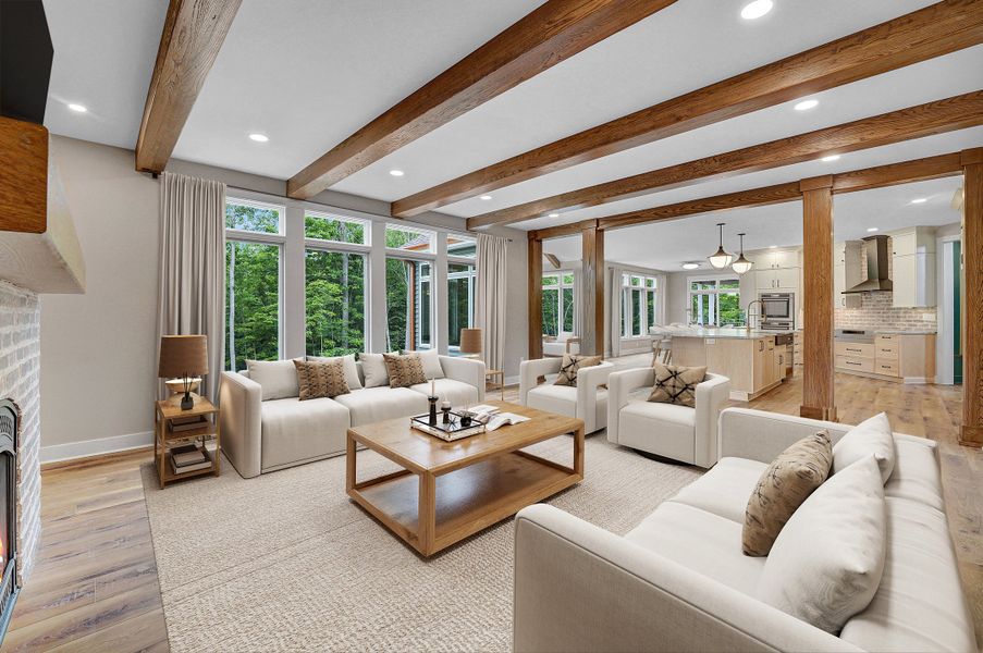 Furnished interior in a model home at Birdsong Estates in Orchard Park (Image 12).