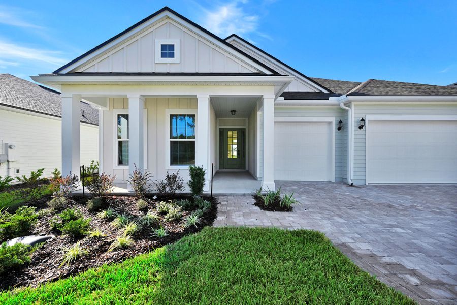Front exterior of a home in the Hidden Creek at SilverLeaf Phase 2 community, located in St. Augustine, FL (Image 17). Front exterior of a home in the Hidden Creek at SilverLeaf Phase 2 community, located in St. Augustine, FL (Image 17).