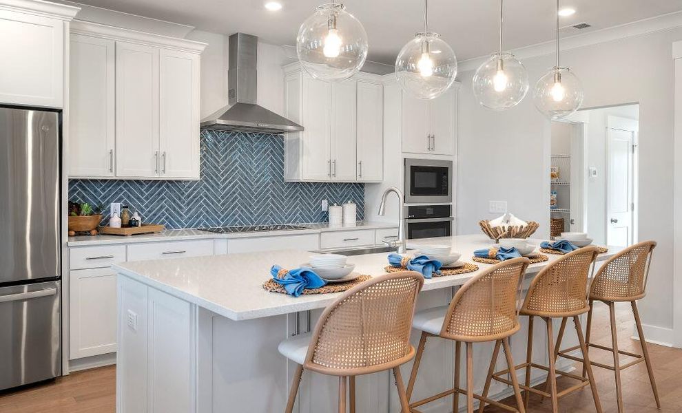 Furnished interior in a model home at New Riverside Village in Bluffton (Image 6).