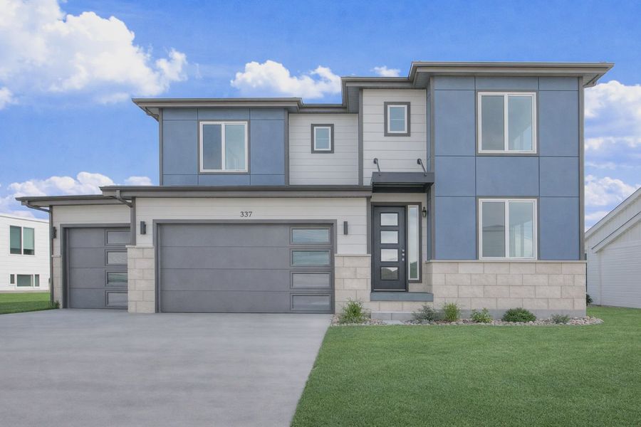 Front exterior of a home in the Jackson Creek community, located in Monument, CO (Image 9).