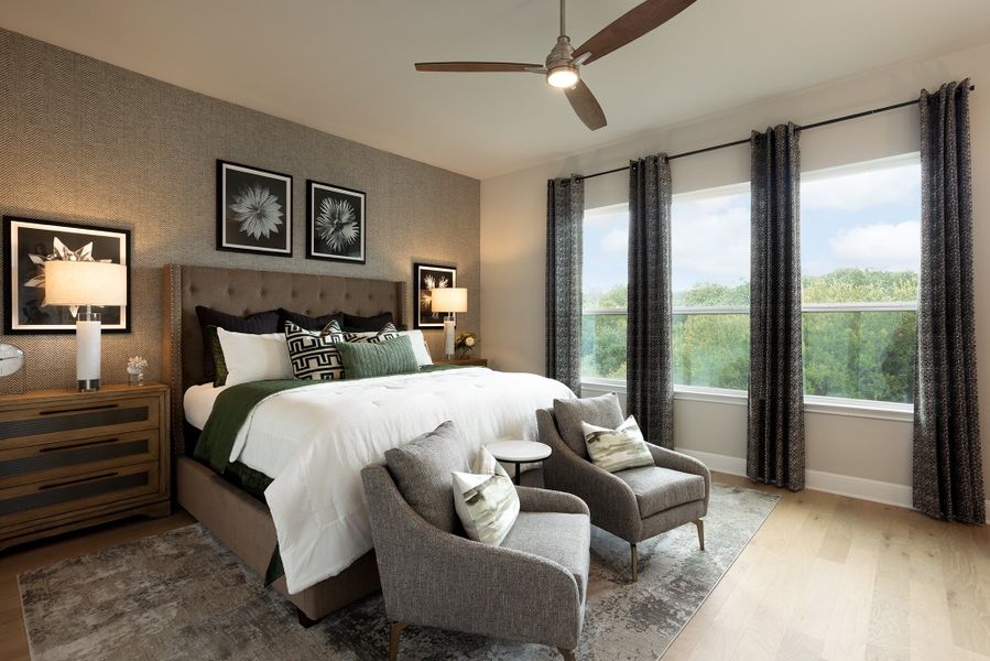 Furnished interior in a model home at Cibolo Crossing in Universal City (Image 5).