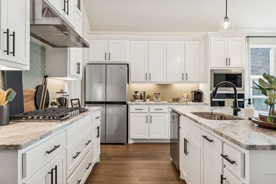 Meraki Model Kitchen Work Area | American Legend Homes – Forney, TX