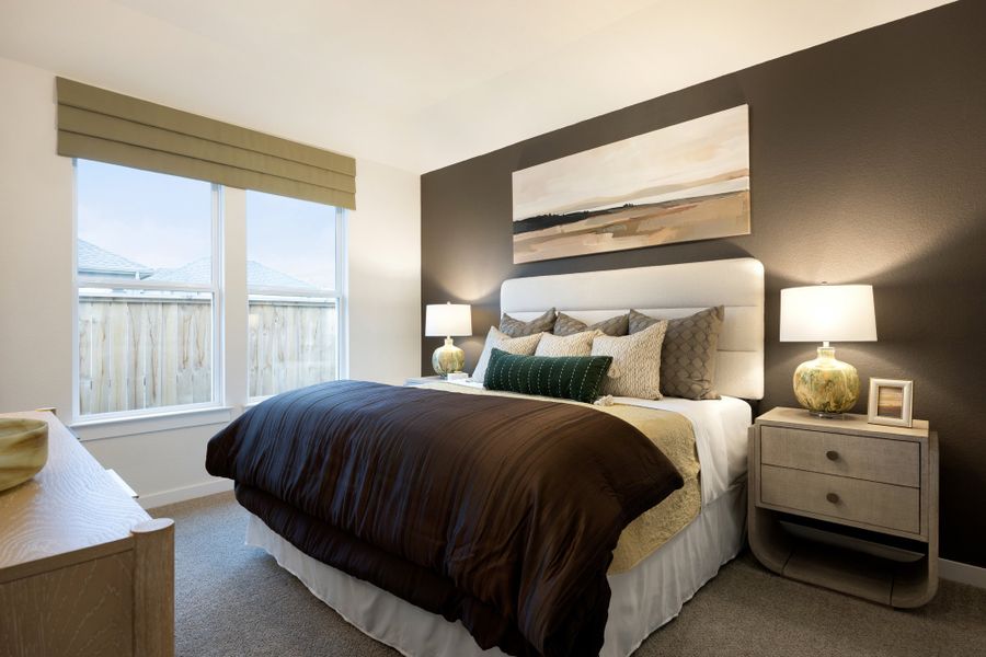 Furnished interior in a model home at Veramendi 40' in New Braunfels (Image 6).