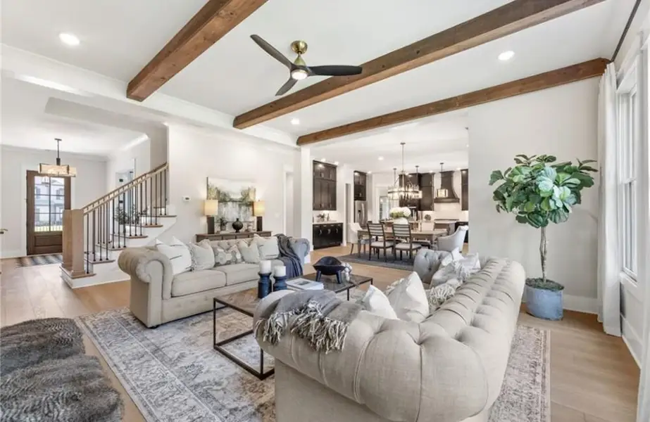 Furnished interior in a model home at Oak Grove in Marietta (Image 4).