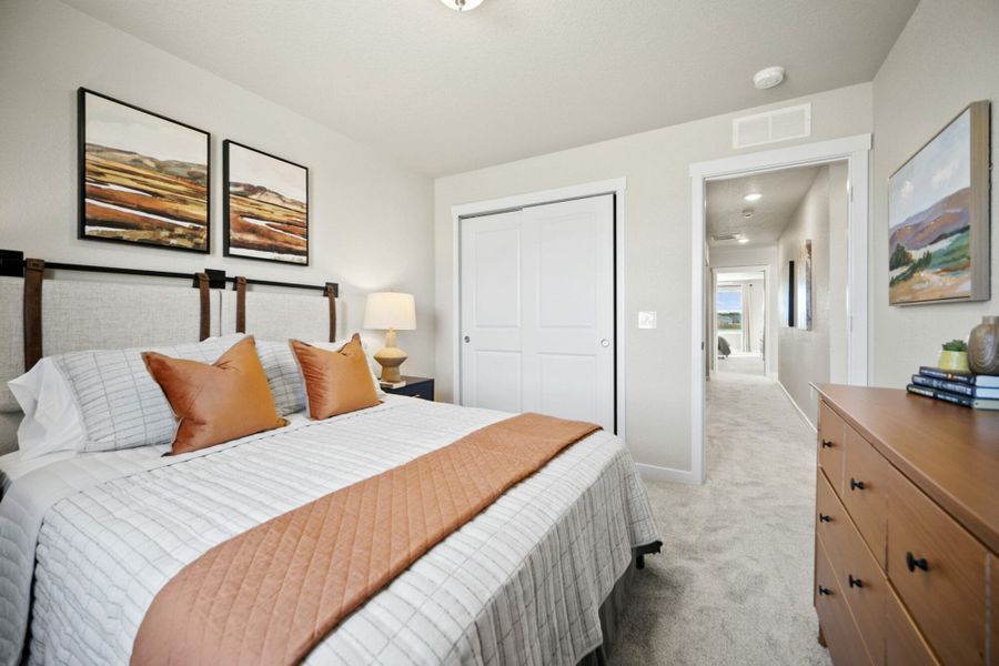 Furnished interior in a model home at Aspen Meadows – Townhomes in Colorado Springs (Image 18). Furnished interior in a model home at Aspen Meadows – Townhomes in Colorado Springs (Image 18).