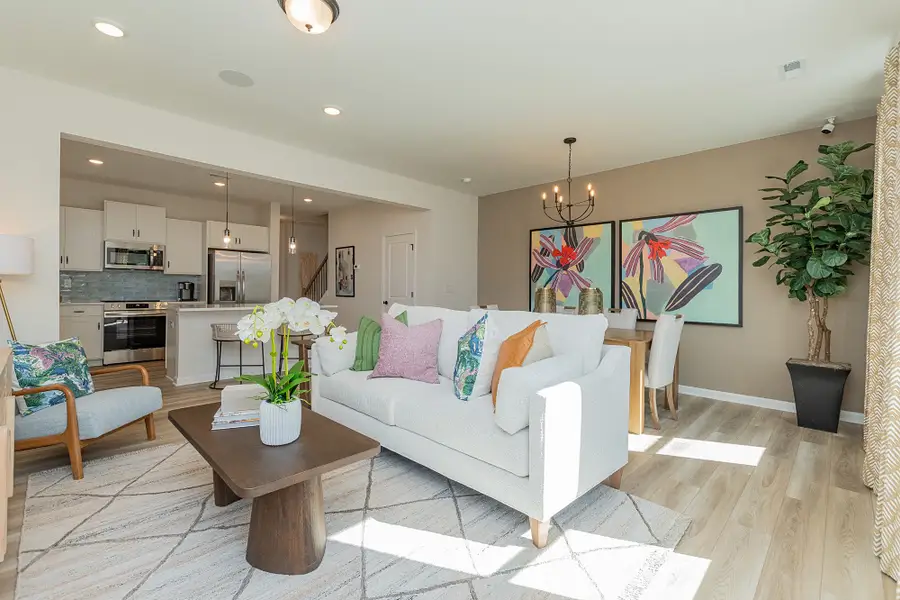 Furnished interior in a model home at Hickory Glen in Charlotte (Image 5). Furnished interior in a model home at Hickory Glen in Charlotte (Image 5).