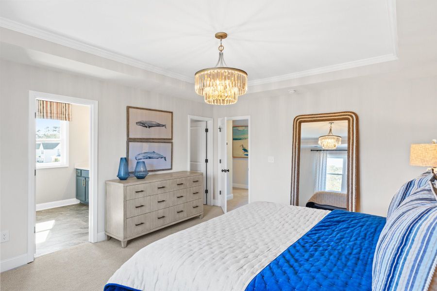 Furnished interior in a model home at Anchors Bend Townes in Wilmington (Image 30).