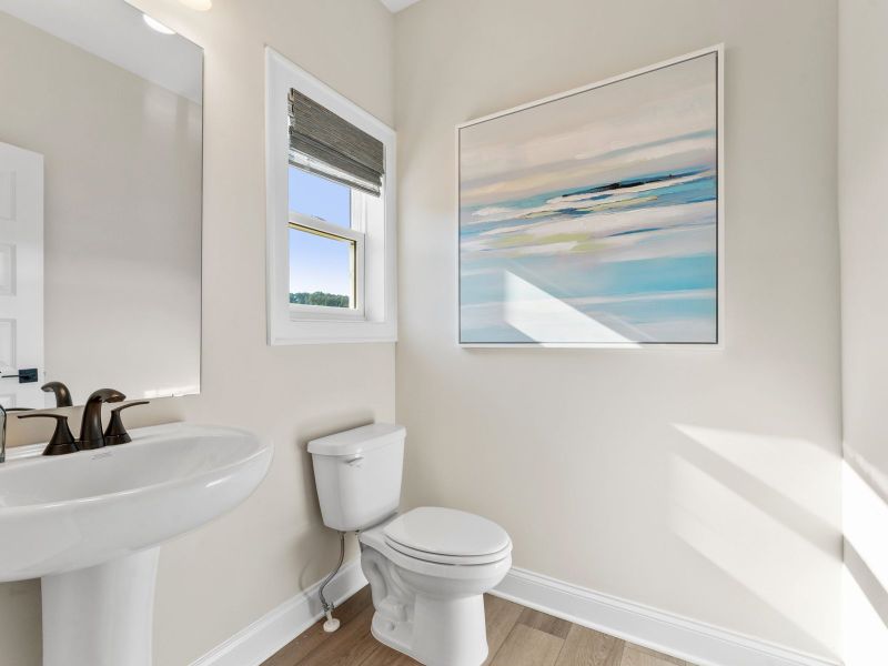 Furnished interior in a model home at Hemingway - Highland Series in Cumming (Image 28).