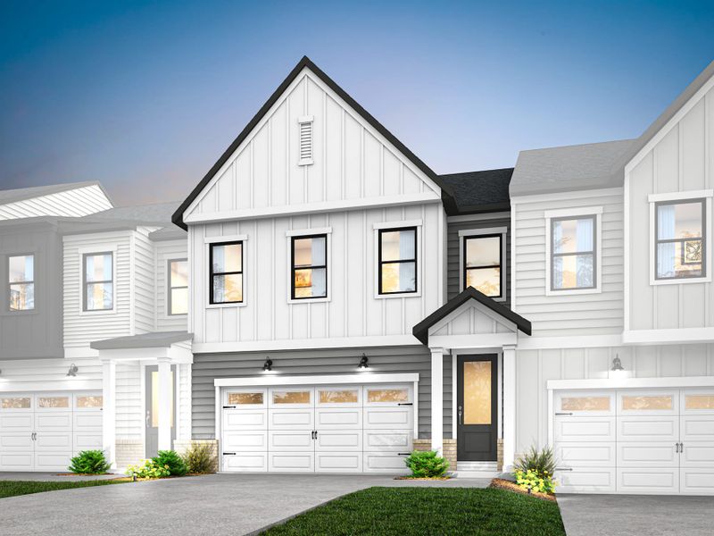 Front exterior of a home in the Camryn at Southbridge community, located in Fort Mill, SC (Image 4).