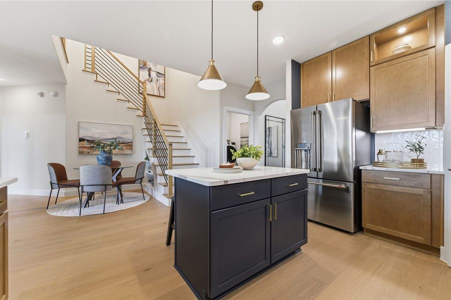 Furnished interior in a model home at Wildrye in Waller (Image 30).