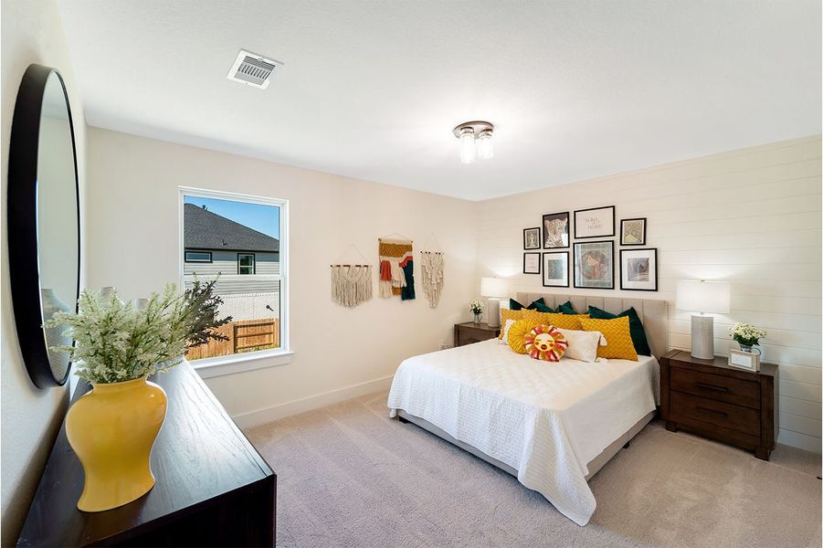 Furnished interior in a model home at Heartland in Crandall (Image 23).