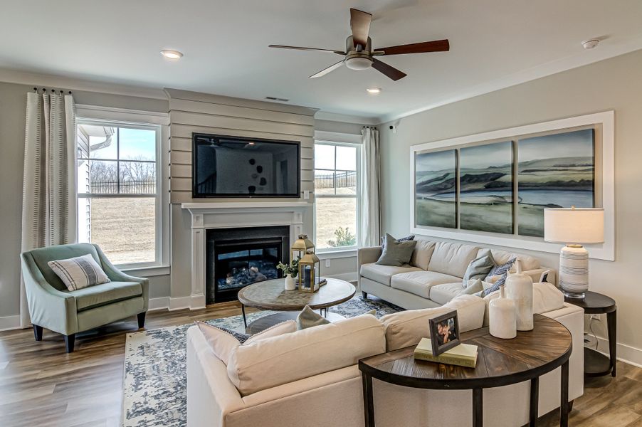 Furnished interior in a model home at Verona in Burlington (Image 6).