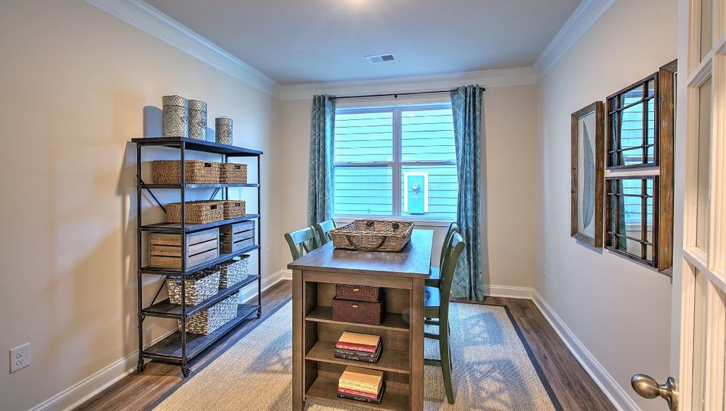 Furnished interior in a model home at Cantrell Hills in Hendersonville (Image 18).