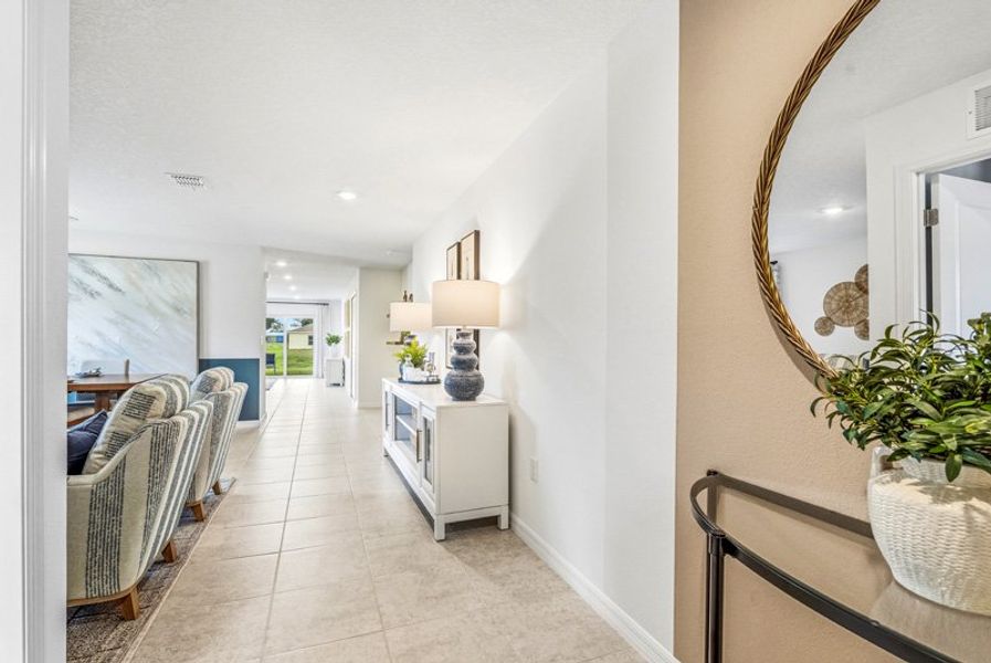 Furnished interior in a model home at Tillman Oaks in Wildwood (Image 16). Furnished interior in a model home at Tillman Oaks in Wildwood (Image 16).