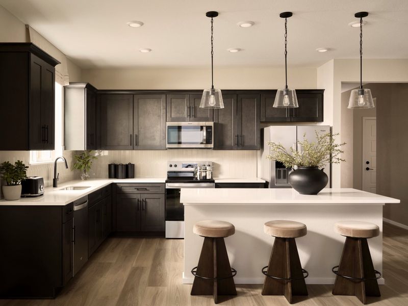 Furnished interior in a model home at Murata Farms in Fort Lupton (Image 18). Furnished interior in a model home at Murata Farms in Fort Lupton (Image 18).