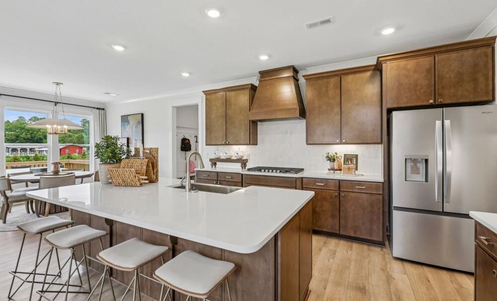 Furnished interior in a model home at Cedar Ridge in Angier (Image 20).