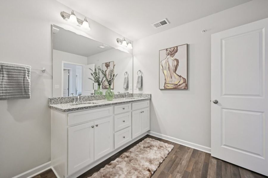 Furnished interior in a model home at Chastain Heights in Woodstock (Image 42).