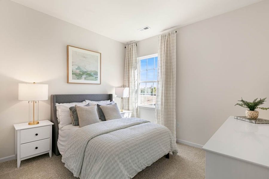 Furnished interior in a model home at Southbury in Carthage (Image 19).