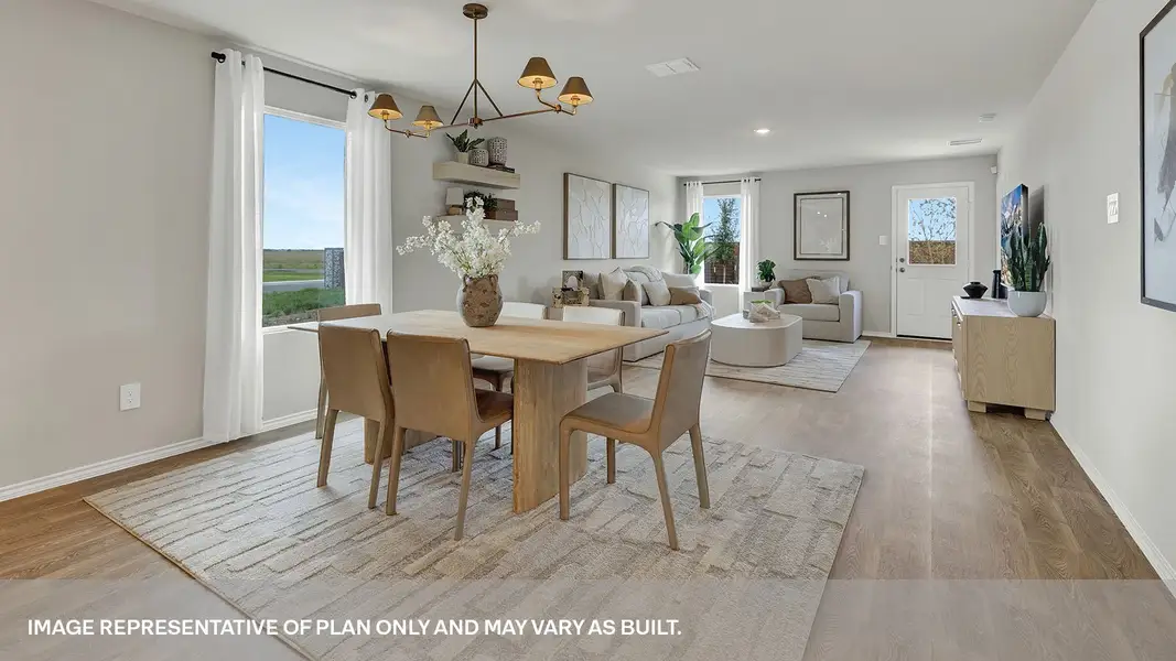 Furnished interior in a model home at Lantana in Lockhart (Image 15).