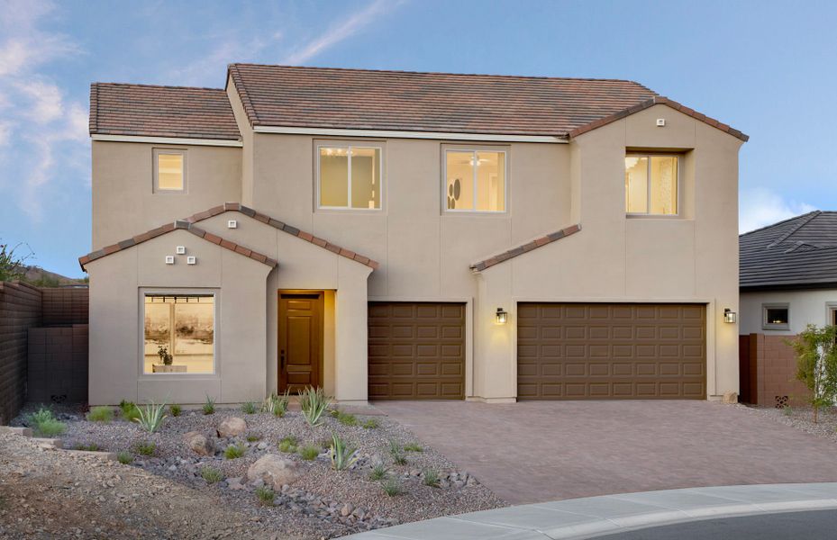 Front exterior of a home in the Upper Canyon community, located in Phoenix, AZ (Image 19).