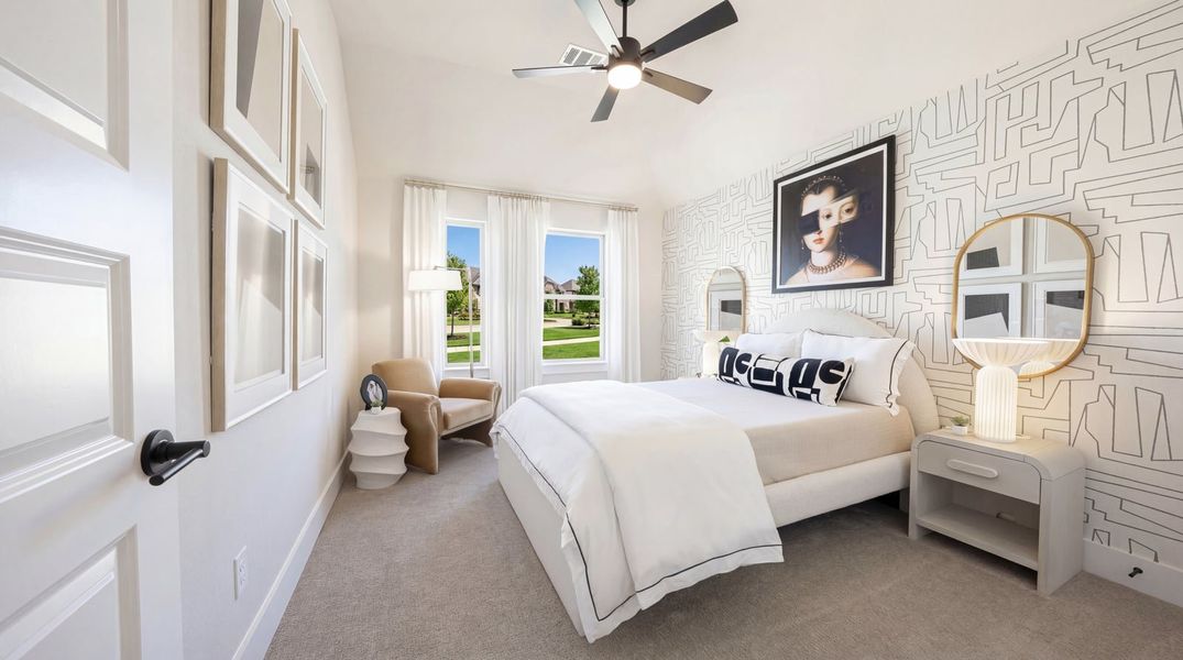 Furnished interior in a model home at Pecan Hill in McKinney (Image 16).