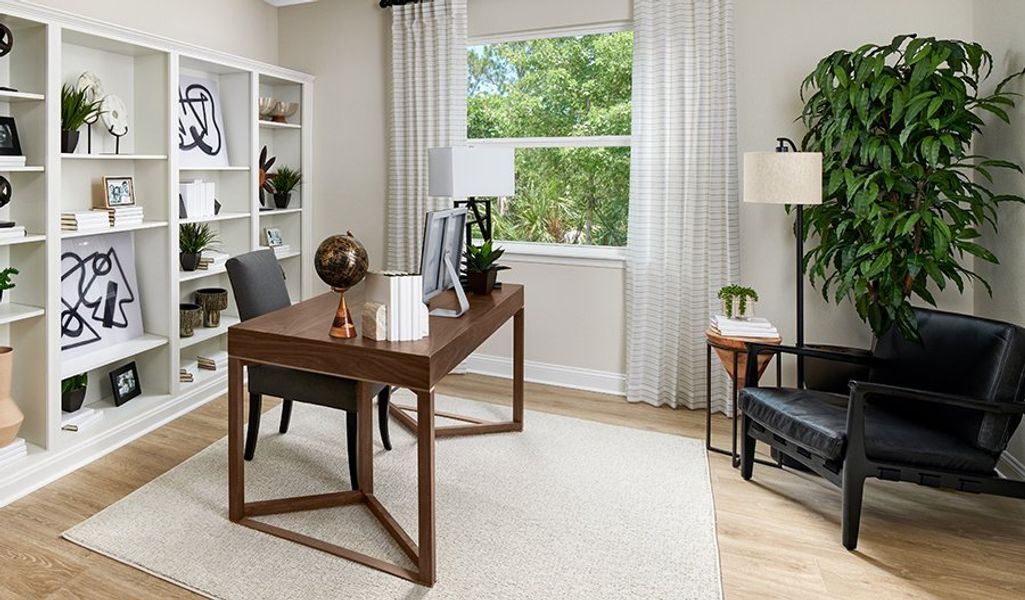 Furnished interior in a model home at Entrada La Coraza in Sahuarita (Image 30).