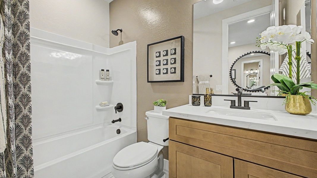 Furnished interior in a model home at Magma Ranch in Florence (Image 29). Furnished interior in a model home at Magma Ranch in Florence (Image 29).