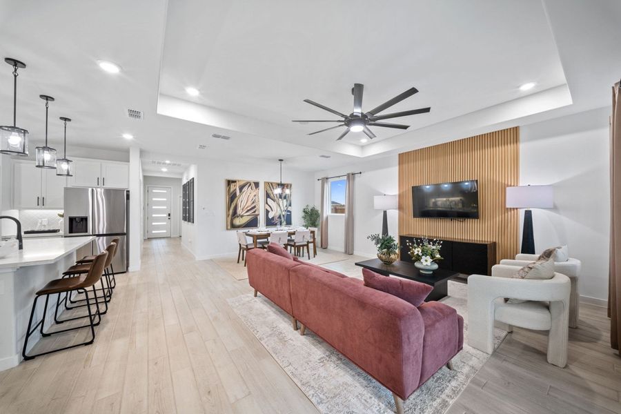 Furnished interior in a model home at Monte Cielo in Weslaco (Image 11). Furnished interior in a model home at Monte Cielo in Weslaco (Image 11).