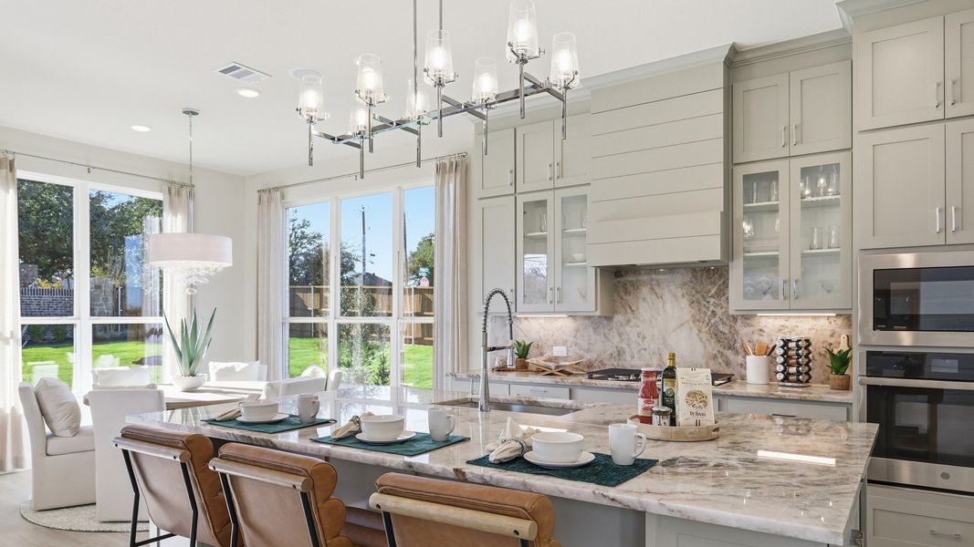 Furnished interior in a model home at Lakeshore Bluffs in Shady Shores (Image 19).