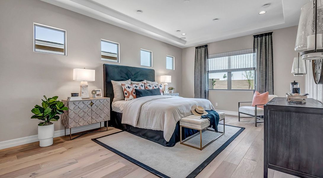 Furnished interior in a model home at Fire Sky at Alamar in Avondale (Image 29).