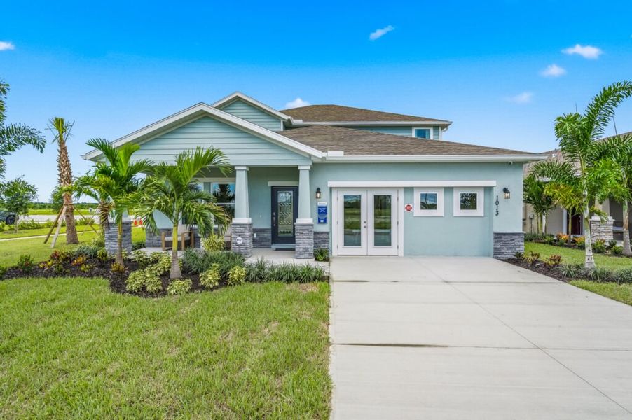 Front exterior of a home in the Pineapple Grove community, located in Fort Pierce, FL (Image 1). Front exterior of a home in the Pineapple Grove community, located in Fort Pierce, FL (Image 1).