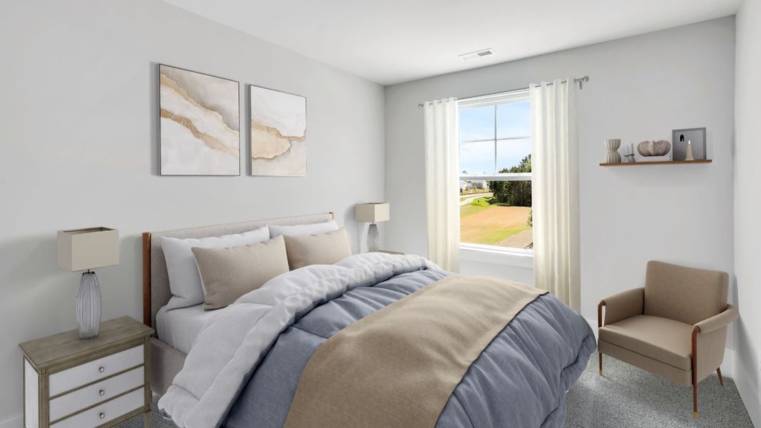 Furnished interior in a model home at The Pines at Blake Farm in Wilmington (Image 32).