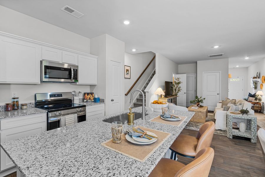 Furnished interior in a model home at Faith Hill in West Columbia (Image 12).