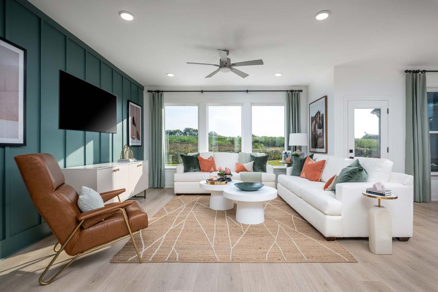 Furnished interior in a model home at Hidden Springs - The Park Collection in Smyrna (Image 8).