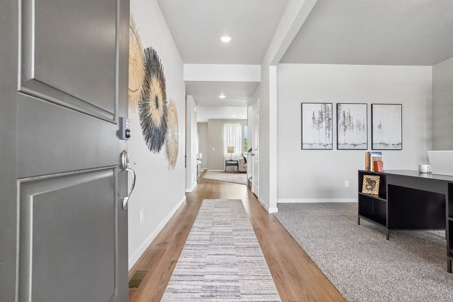 Furnished interior in a model home at Aspen Ranch in Fountain (Image 5).