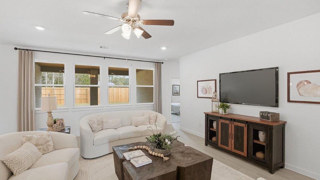 Furnished interior in a model home at The Woods in Lumberton (Image 18).