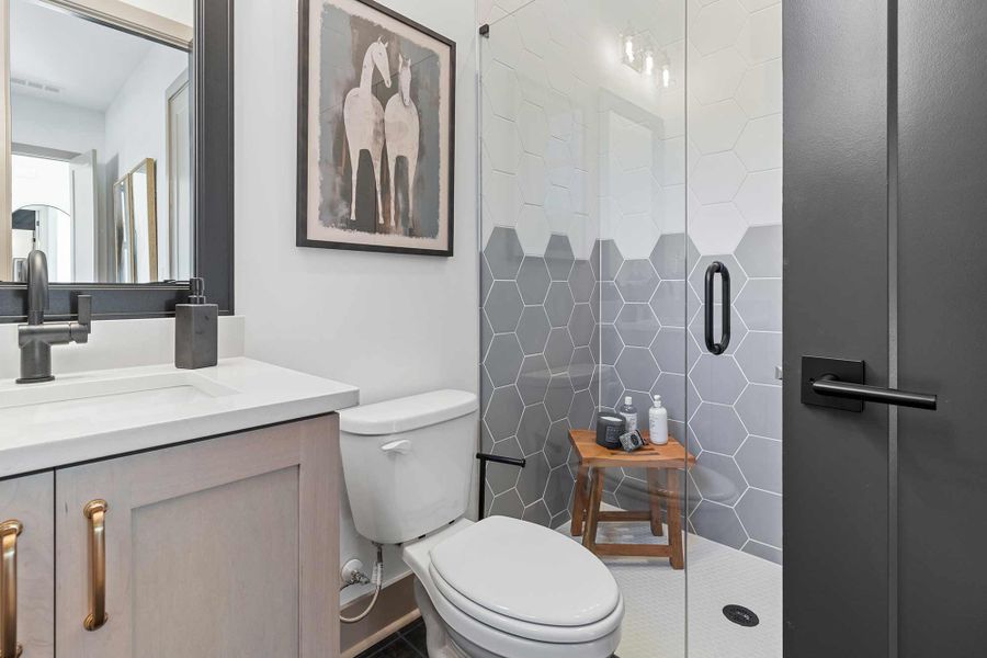 Furnished interior in a model home at Meadow Brook Farms in Cumming (Image 14).