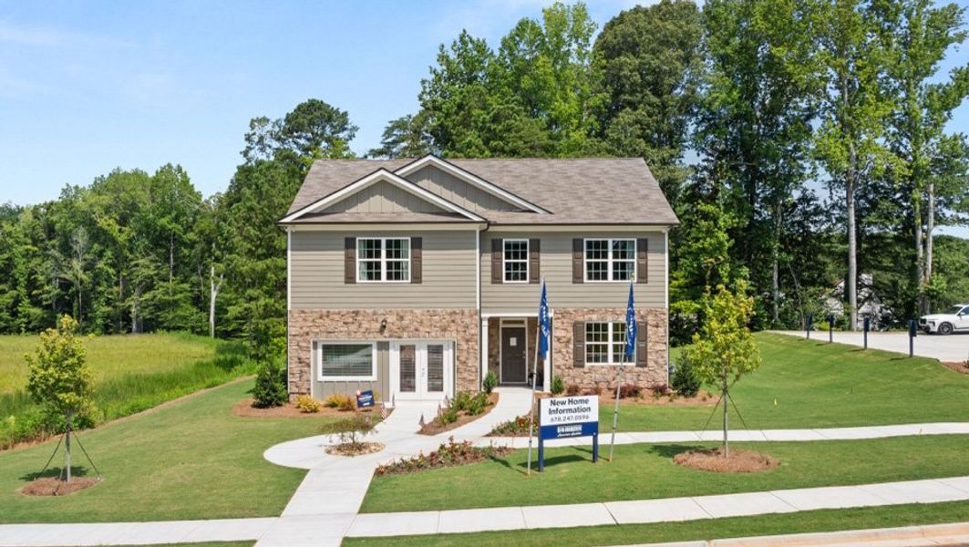 Front exterior of a home in the Fairhaven community, located in Lithia Springs, GA (Image 3).