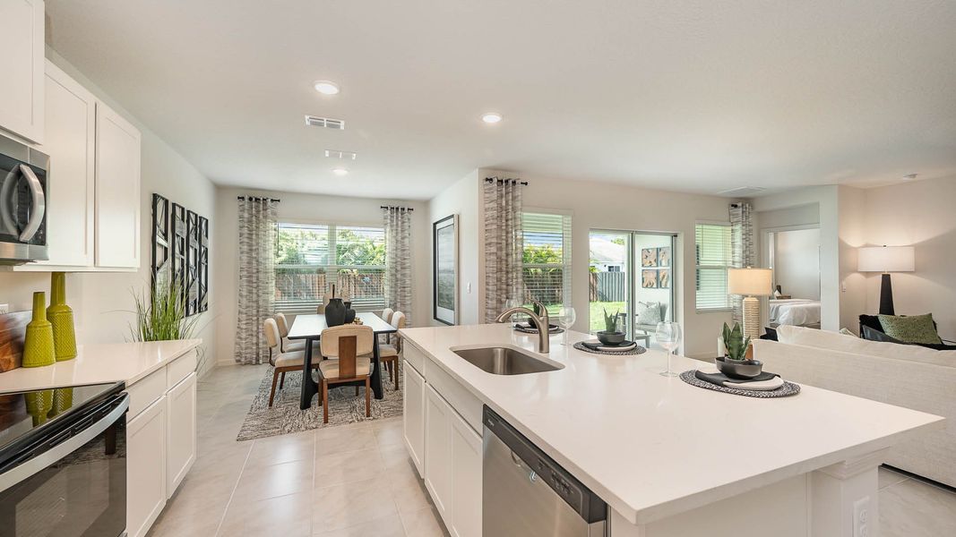 Furnished interior in a model home at Port St. Lucie Spot Lots in Port St. Lucie (Image 9).