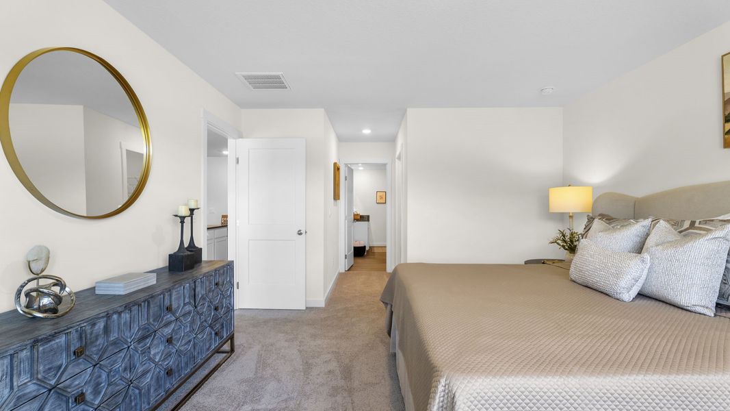 Furnished interior in a model home at Owensby Farms in Dayton (Image 19).
