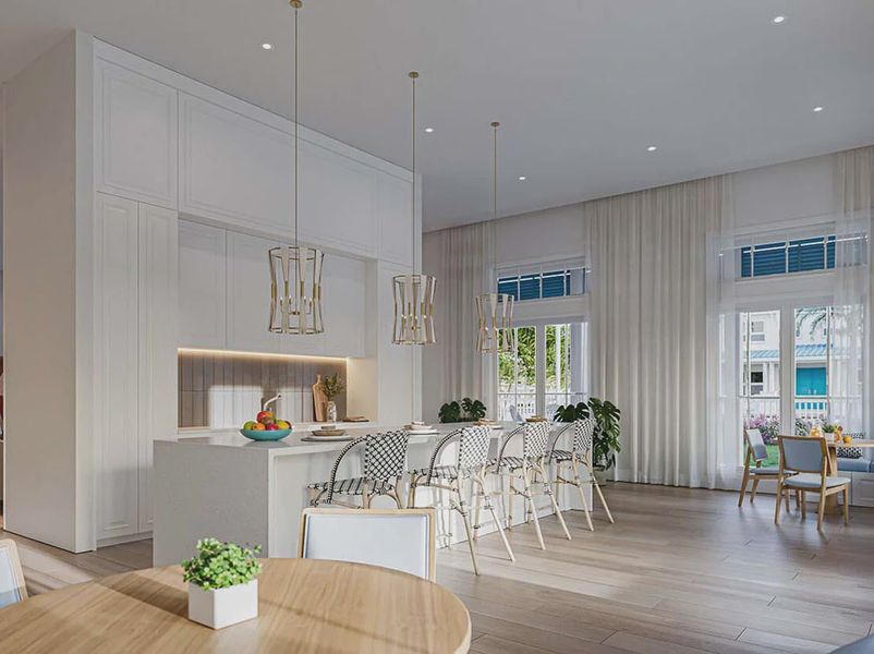 Furnished interior in a model home at Seaflower in Bradenton (Image 6).